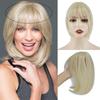 Women Straight Hair Wigs Cover Hair Loss Clip-on The Top of The Head Synthetic Fiber Hair Extensions Natural Daily Use
