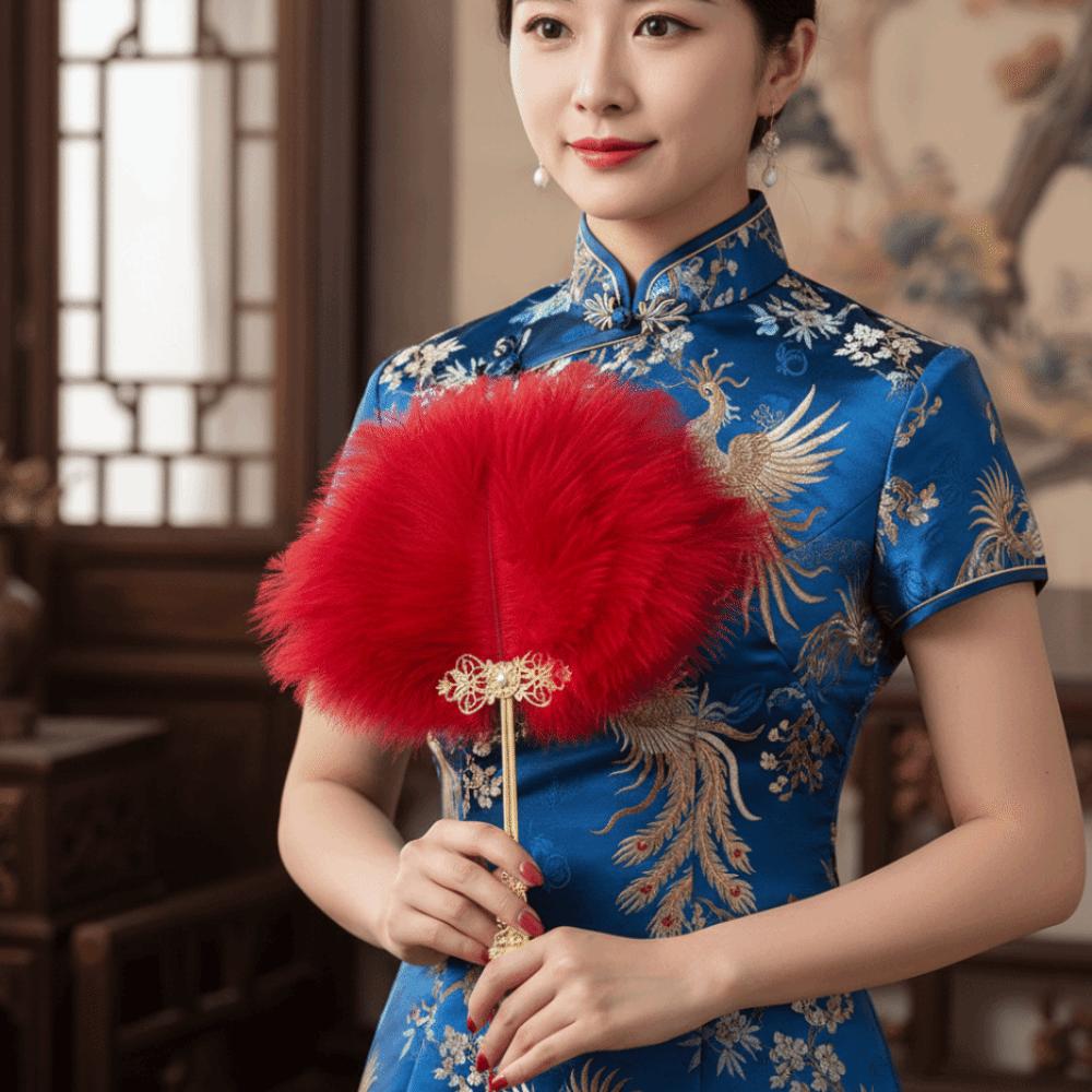 Декоративный веер для танцевального представления, поделка, косплей-реквизит, танцевальный реквизит для ципао, свадебные аксессуары