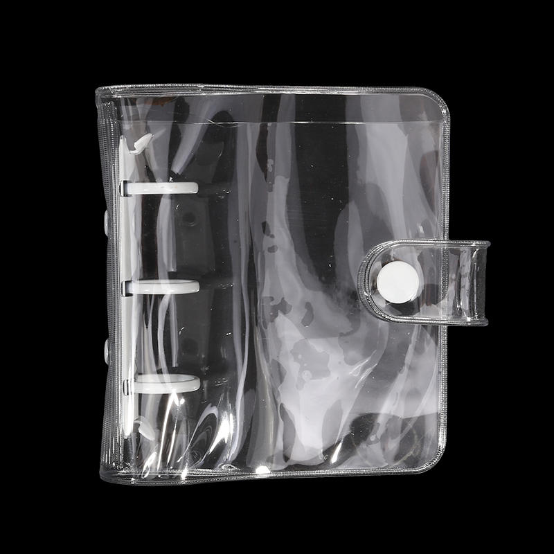 Creative Cute Transparent Mini Loose-leaf Hand Book Student Portable Notebook Ring Binder School Supplies