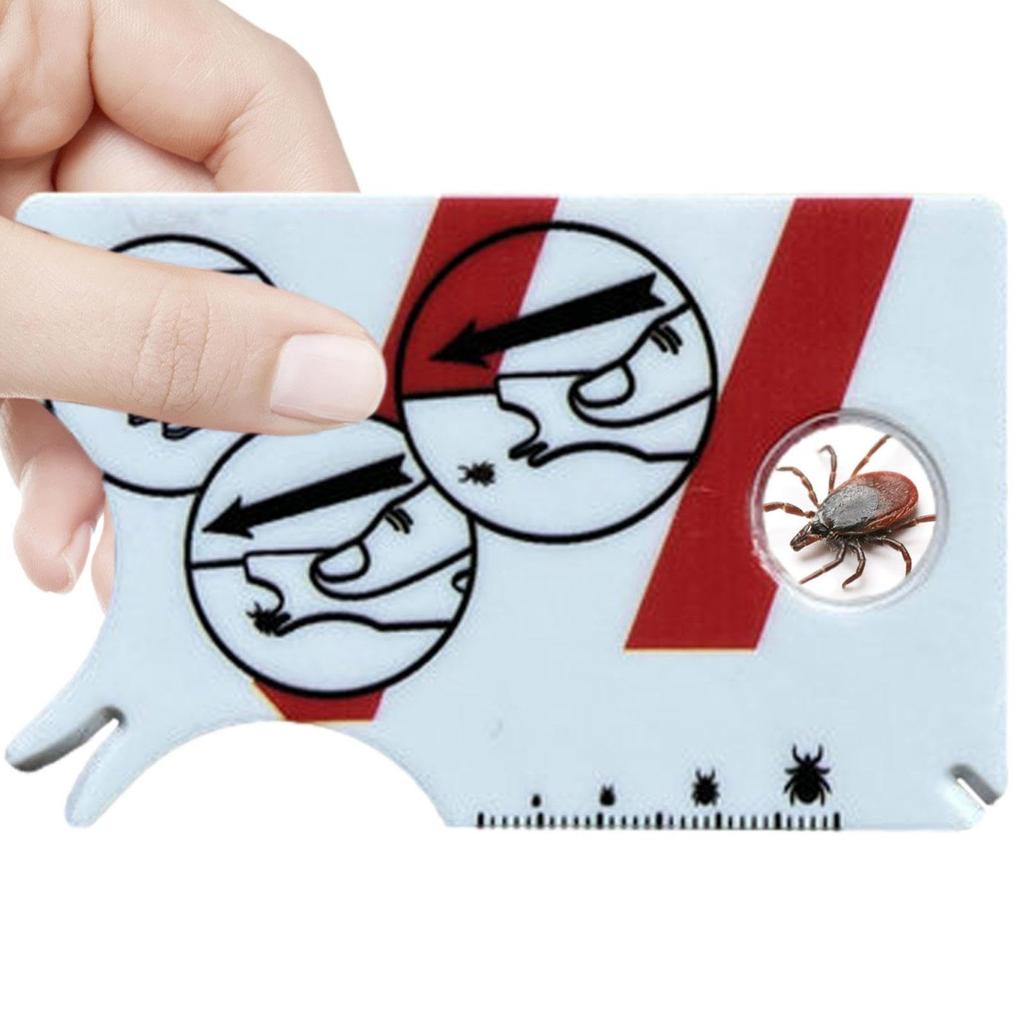 Tick Card Human, Tick Card For Human, Allows Easy Tick Removal, Tick Remover For Dogs And Cats In Handy Pocket Size, 8.5 X 5.4 X 0.1 Cm