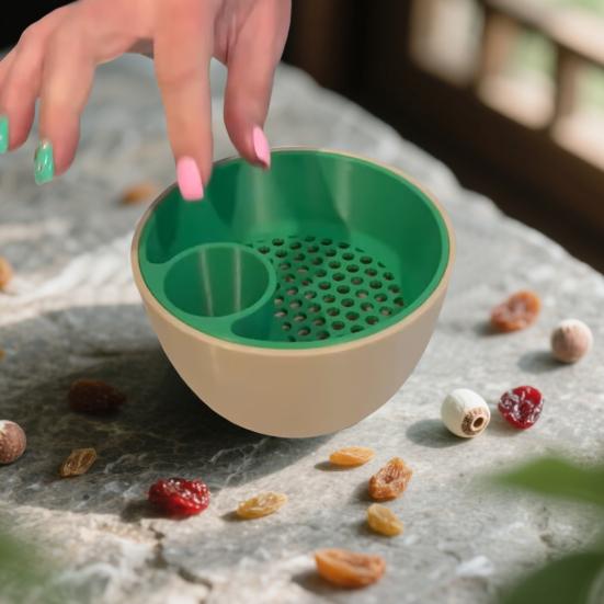 Двухкамерная миска для фисташек, закусок, конфет, фруктов, арахиса, вишни, попкорна, эдамаме, миска для хранения скорлупы орехов, миска для подачи закусок и конфет с двойным дном