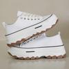 Холщовые туфли женские кроссовки на платформе новые дизайнерские кроссовки белые повседневные туфли для ходьбы на плоской подошве Zapatos De Mujer