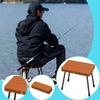 Wear-resistant Folding Chair Aluminum Zinc Zinc Alloy Small Bench Multifunctional Foldable  Stool  Fishing