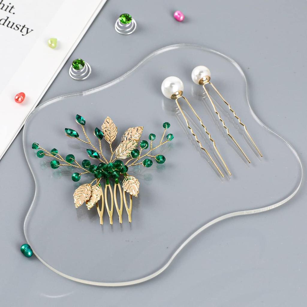 4 шт. Акриловые подставки, Прозрачные Неправильной формы Настольные подставки Украшения для стола для Кухни Бара Обеденного стола Комода