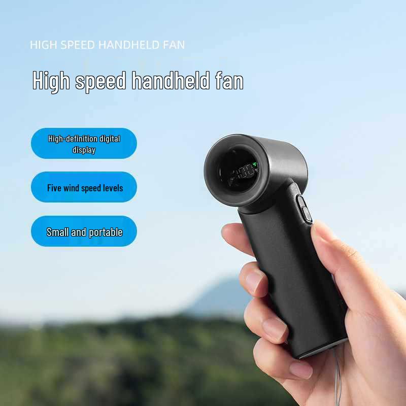 High-Speed Portable Desktop Fan - Strong Wind, Handheld, Ideal for Office and Outings