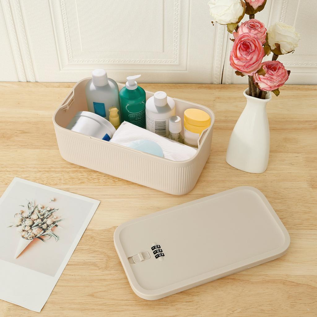 Medication Locking Box Versatile Safe Small Lockable Storage Box Portable Food Refrigerator Container for Your Home Usage
