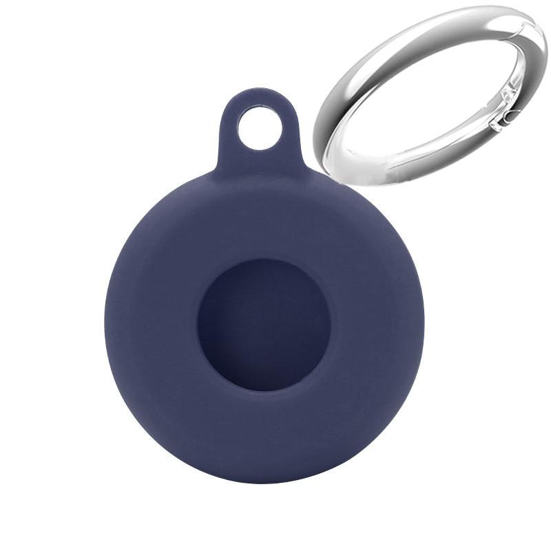 Cover For Apple Airtags Case Liquid Silicone Protective Shell Tracker Accessories Anti-scratch Sleeve With Keychain AirTag Cover