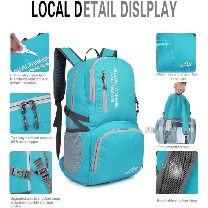 Sac à Dos Pliable - Non spécifié - 35L - Imperméable - Léger - Mixte