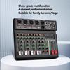 256DSP Outdoor USB Sound Card Home KTV Bluetooth 4/6 Channel Mixer Professional Mixer Audio System 16 Digital Reverberation