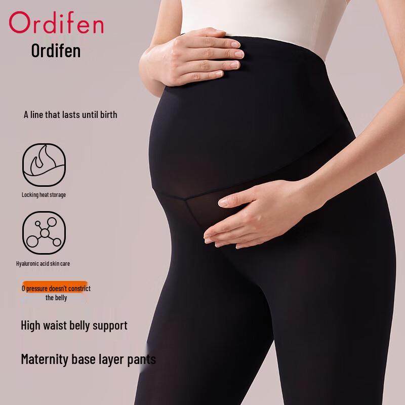 Ordifen Maternity Ultra-Thin High-Waist Thermal Leggings