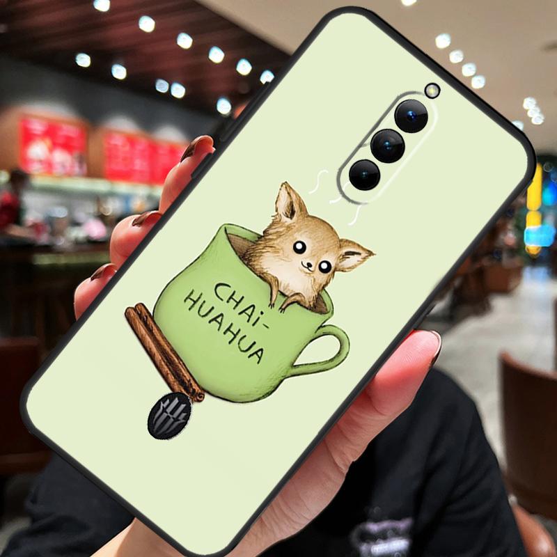 Чехол с цветочным рисунком и мордочкой чихуахуа для ZTE Nubia Red Magic 10S 10 8 9 8S 9S 11 Pro Plus 5G 6R 6 7 6S 7S Pro 10 Air