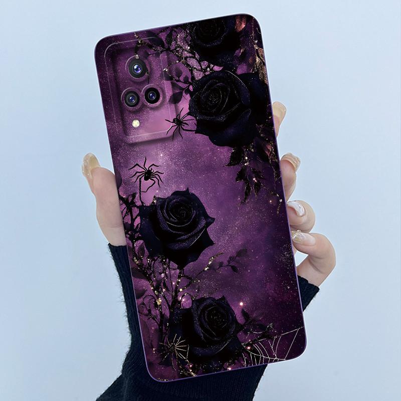 Для Vivo V21 4G VIVOV21 5G Чехлы V2066 V2108 V2050 Мягкий Силиконовый Чехол для Телефона Сладкая Печать Милый Мультяшный Защитный Расписной Чехол