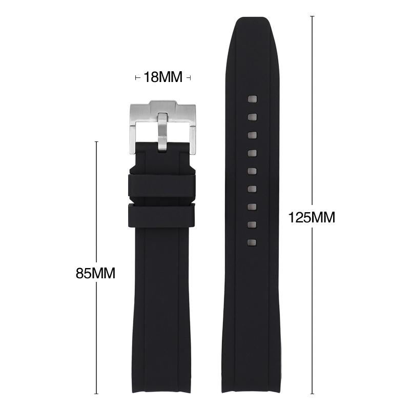 Для ремешка для часов бренда Omega Swatch Co Силиконовый Planet System Изогнутый силикон Для ремешка для часов Rolex Water Ghost 18 мм 19 мм 20 мм 21 мм 22 мм