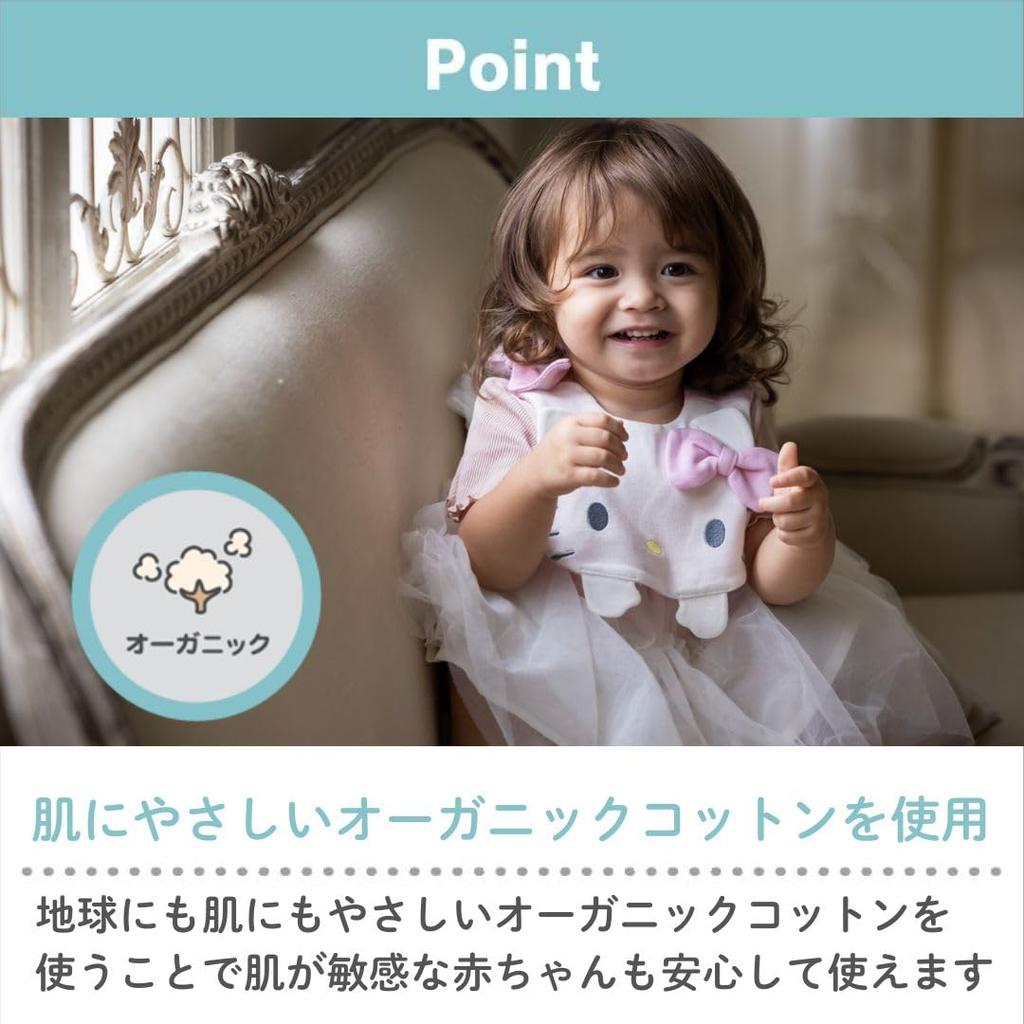 Sanrio Baby Персонаж Hello Kitty Детский Мягкий Органический Нагрудник для Кормления, Фартук, Подарок, 100% Хлопок, Подарок,