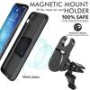 Магнитный держатель для телефона 3 в 1 с кольцом-зажимом для воздуховода автомобиля, вращающееся на 360 градусов складное крепление, используется для автомобиля, электромобиля