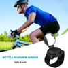 Motorbike Foldable Wrist Strap Bike Mirror 360° Rotatable Bicycle Rear View Mirror Rearview Mirror