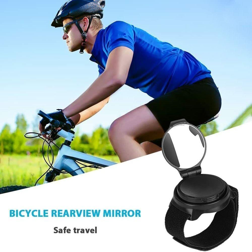 Motorbike Foldable Wrist Strap Bike Mirror 360° Rotatable Bicycle Rear View Mirror Rearview Mirror