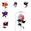 With Eyeball Eyeball Fake Flower Handmade Artificial Black Rose  Cosplay Supplies