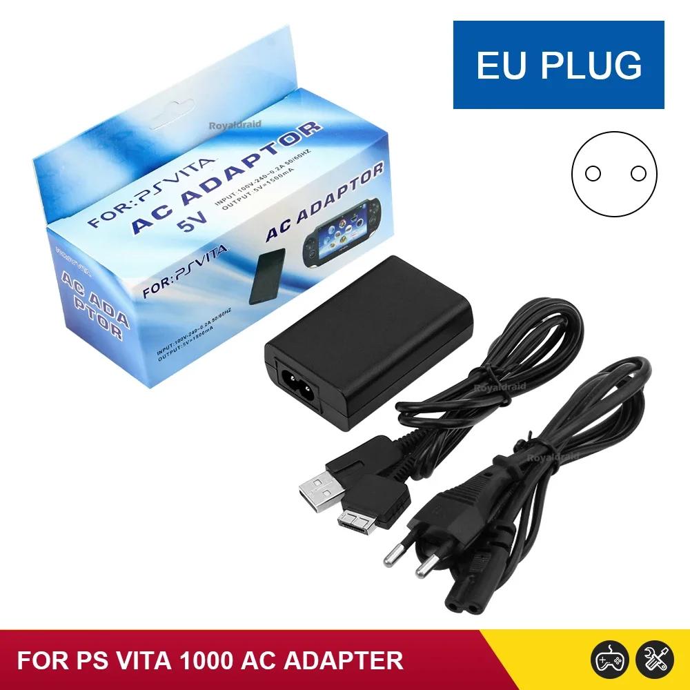 Зарядное устройство для дома от сети 5 В, адаптер переменного тока, USB-кабель для зарядки для аксессуара игровой консоли Psvita PS Vita PSV 1000, штекер EU US