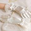 Wedding Date White Short Gloves Ladies Bride Accessories