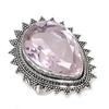 Pink Kunzite Gemstone 925 Sterling Silver Jewelry Ring Size 8
