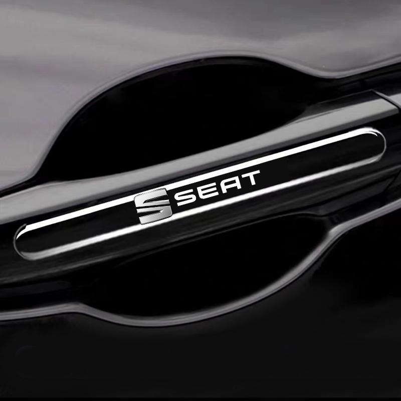 4PCS Transparent Car Door Anti-collision Protector Bumper Strip Sticker for SEAT Leon FR 5 6 MII Altea 5F Ibiza Toledo Cordoba Alhambra MK3