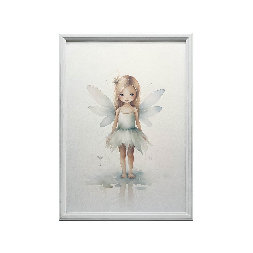 Zielona Wróżka W Krainie Magii Zielona Wróżka W Krainie Magii, 40X50 Cm, Rama Aluminiowa Czarna, Papier Matowy 230 Gsm