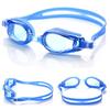 Adults Swim Goggles with Storage Case Waterproof No Leakage Anti-Fog UV Protection Clear Lens Men Women Swimming Goggles Eyewear