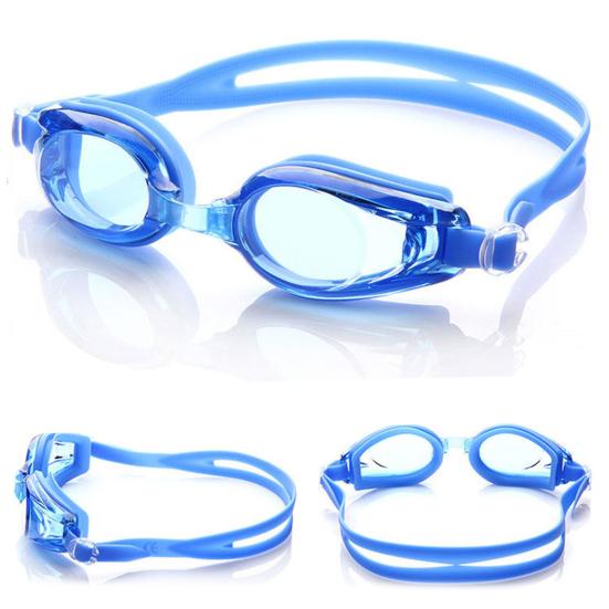Adults Swim Goggles with Storage Case Waterproof No Leakage Anti-Fog UV Protection Clear Lens Men Women Swimming Goggles Eyewear