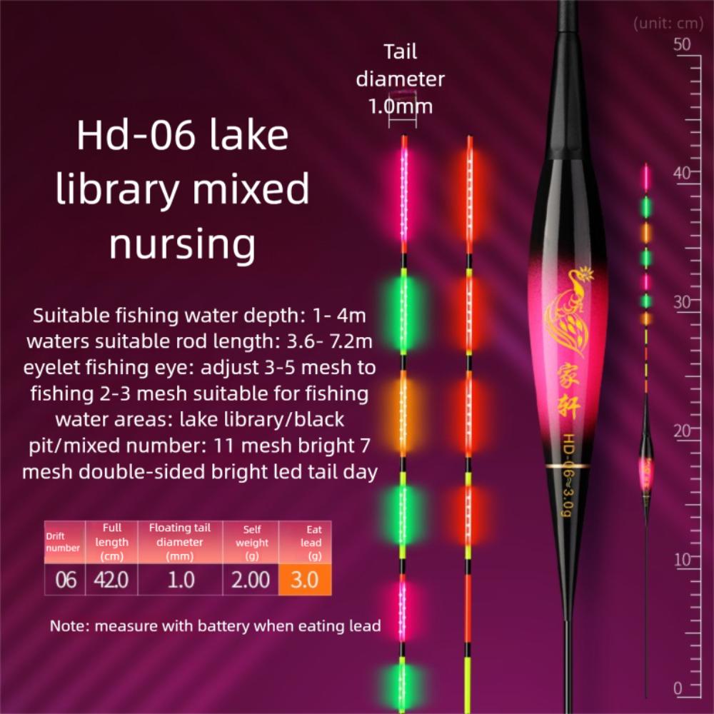 Slip Drift Tube Electronic Fishing Float Indicator Fishing Bobbers Night Fishing