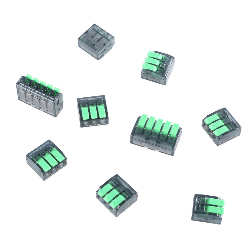 75Pcs Lever Wire Connector Fast Connection Terminal Electrical Connectors Quick Cable Splicing Terminal Easy To Use