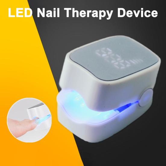Nail Fungus Treatment Device with Time Display 7 Mins Quick Intense Treatment Rechargeable Nail Cleaning Care Device for Fingers And Toenails