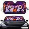 Glowing Pale Ghost Sun Visor Car Windshield Sunshade Front Window UV Protection Heat Insulation Sun Shade Cover Foldable