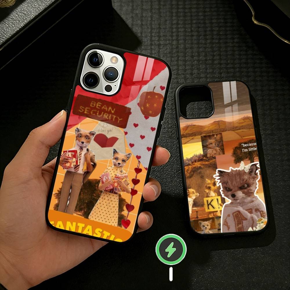 F-Фантастический Мистер Ф-Лис Чехол для Телефона Для iPhone 17,16,15,14,13,12,Plus,Pro,Max Для Магнитной Беспроводной Зарядки