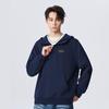 Mark Fairwhale Men's American-Style Loose Half-Zip Hooded Sweatshirt