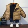 Children's Thick Hooded Quilted Autumn and Winter Casual Fashion Coats for Boys and Girls