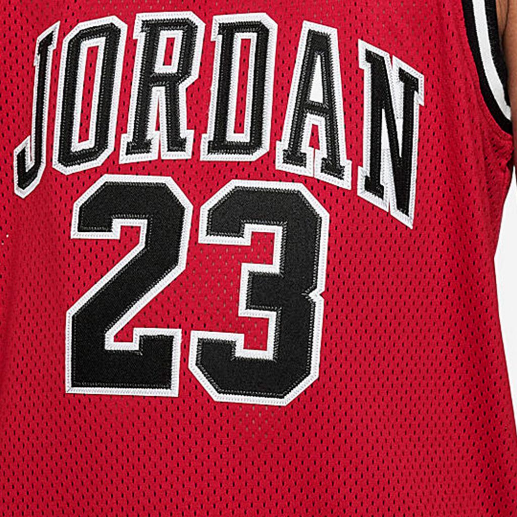 Jordan NBA Kids Letter Pattern Printed Breathable Mesh Basketball Jersey Kids Jersey Red DO1968-687