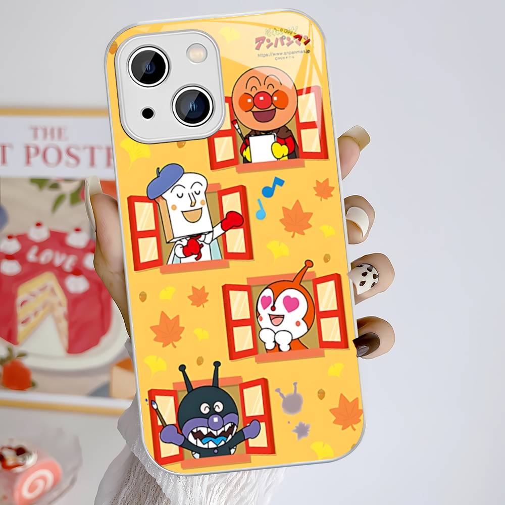 1 шт. Мультяшный A-AnpanmanS Аниме Закаленное Стекло Для Iphone 14 13 12 11 Pro Mini XS MAX 14Plus X XS XR Чехол