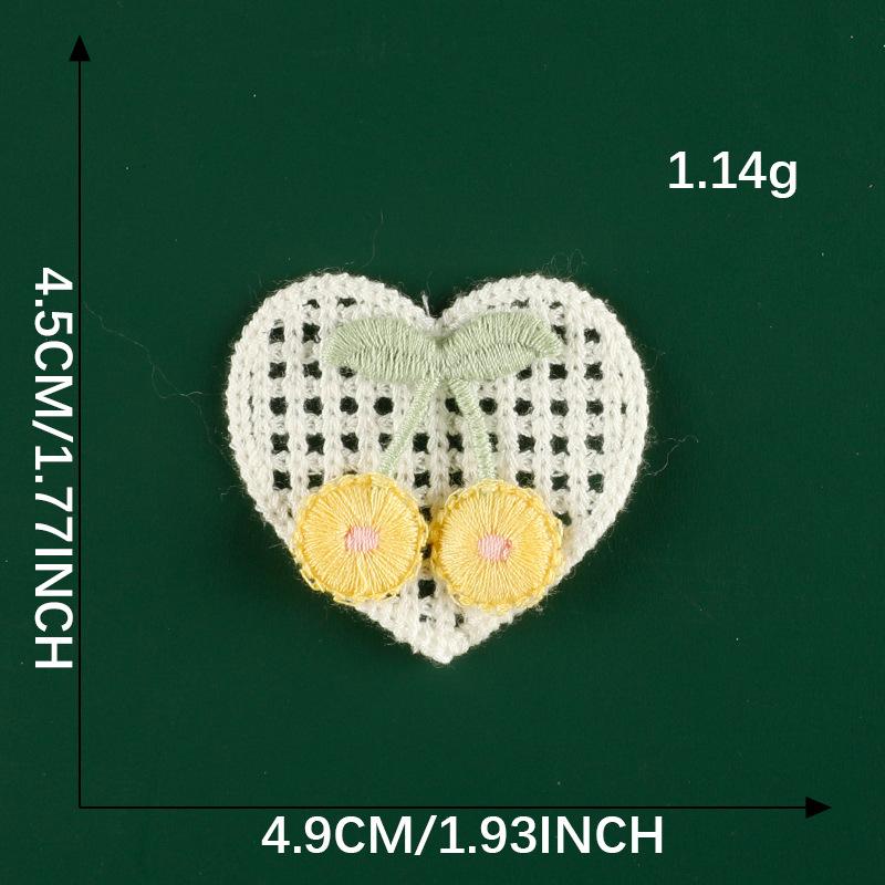 Оригинальная вышитая этикетка Аксессуары для волос Аксессуары Вишня Кружевная вышивка Наклейка DIY Нашивка Аксессуары для одежды Тканевая этикетка Тканевая наклейка