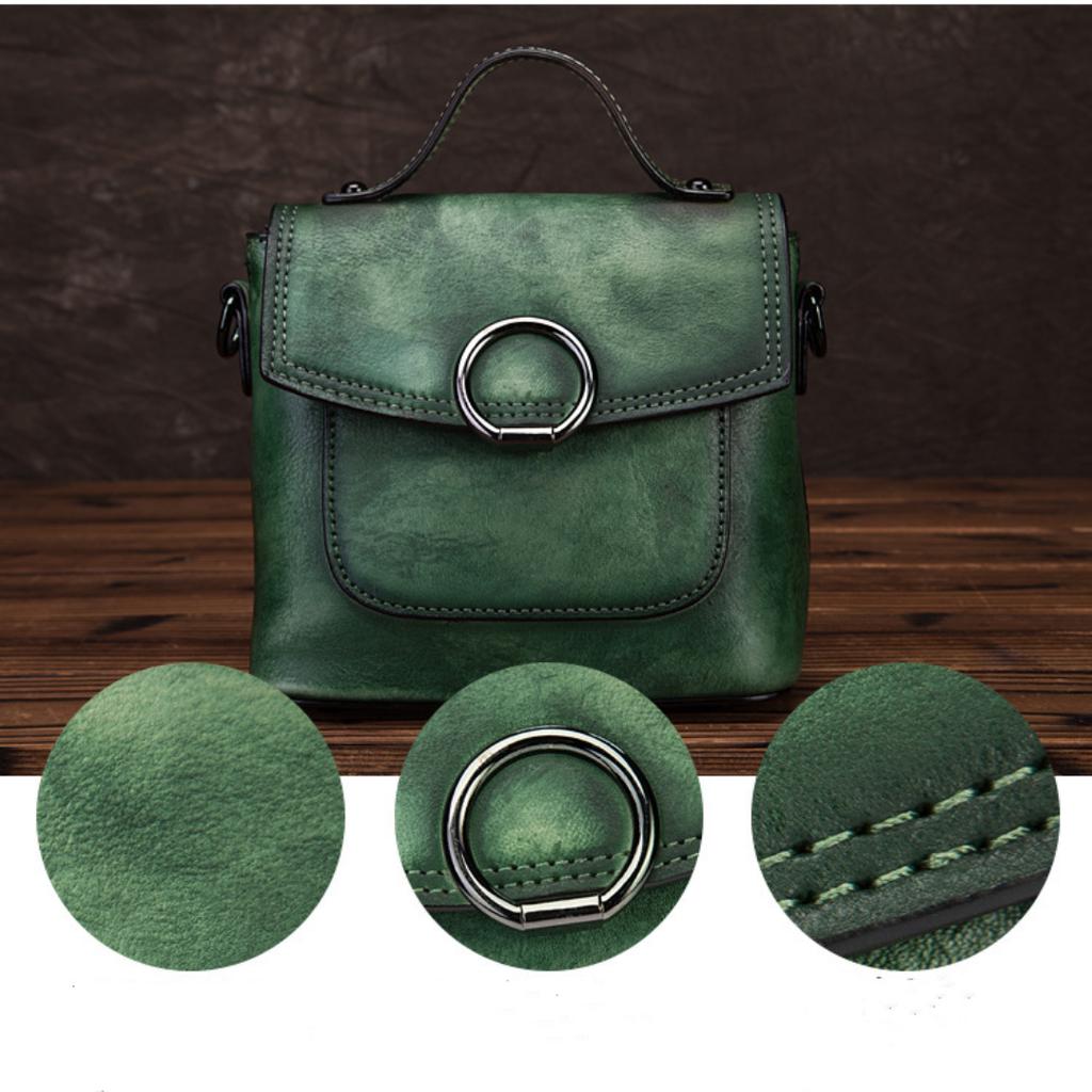 Маленькая квадратная сумка на одно плечо из коровьей кожи Баотоу, простая повседневная сумка в стиле ретро