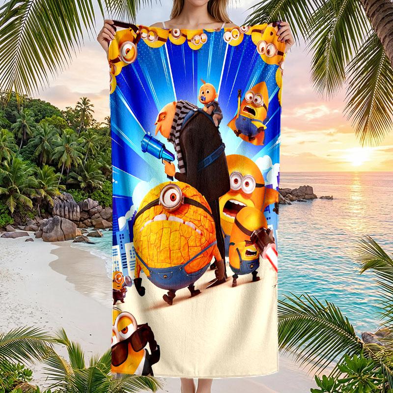 Large Beach Towel Quick Dry Absorbent Towel For Beach IndoorMinions Despicable Me