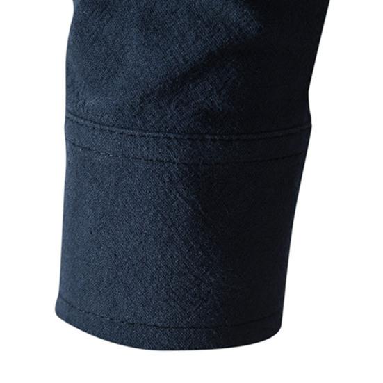 Мужская рубашка, тонкая неувядающая удобная классическая однотонная красивая повседневная футболка для йоги для офиса