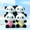 Adorable Plush Panda Keychain Pendant Cute Cartoon Stuffed Animal Toy For Bags