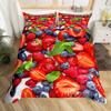 Blueberries Duvet Cover Sets Queen King Lightweight Quilt Covers Bedroom Decor Farmhouse Summer Fruits Bedspread Covers No Quilt