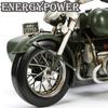 EnergyPower Changjiang 750 Vintage Bike 36cm Large Size Steel Model Deluxe Edition Handmade Finished Product Scale Retro Motorcycle Sidecar Military