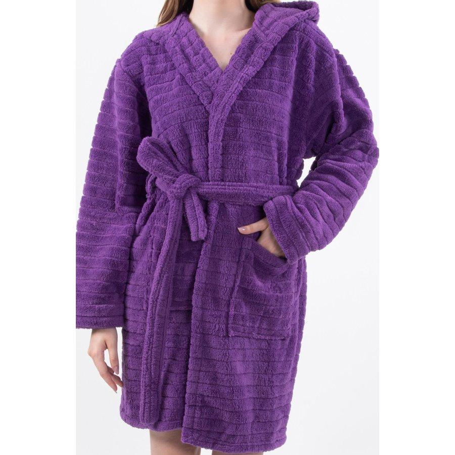 Женский зимний халат Welsoft с капюшоном и халатом