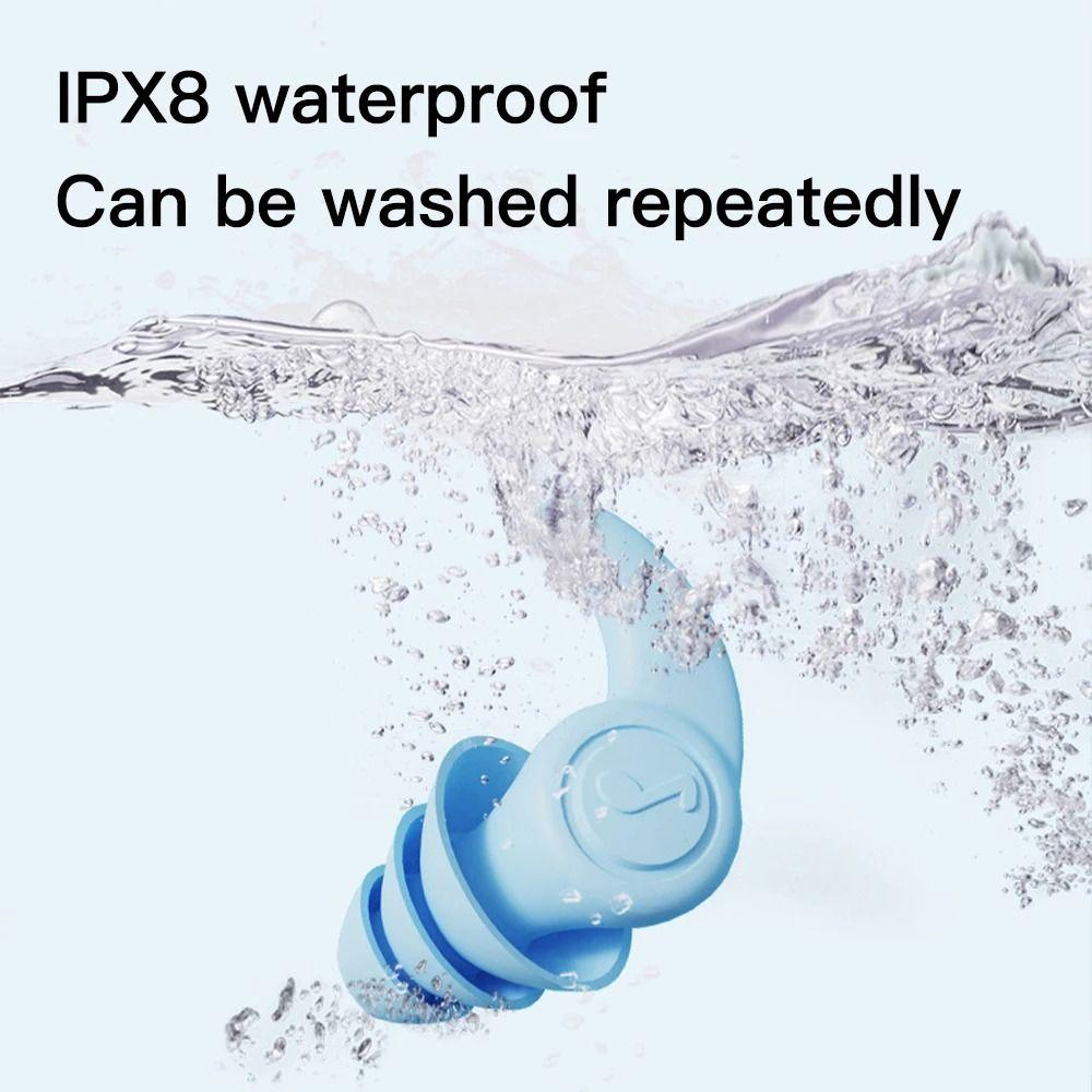 Водонепроницаемые силиконовые беруши с шумоподавлением, беруши для плавания, антишумовые беруши для сна