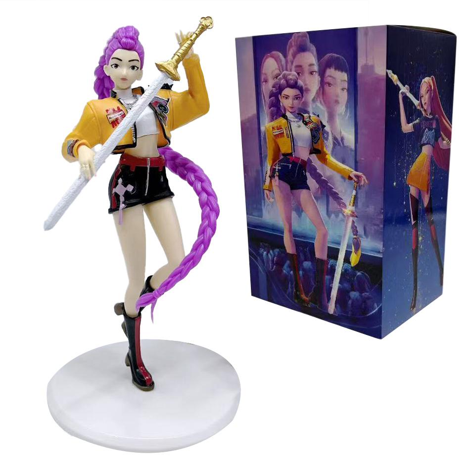20см K-pop Охотники на демонов Аниме Коллекционная фигурка из ПВХ - Кавайная модель, украшение, детская игрушка, подарок