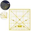 Quilting Ruler 15cmx15cm with Double Colored Grid Lines Acrylic Quilters' Ruler Fabric Cutting Rule Template for Easy Precision Cutting, 15cm X 15cm