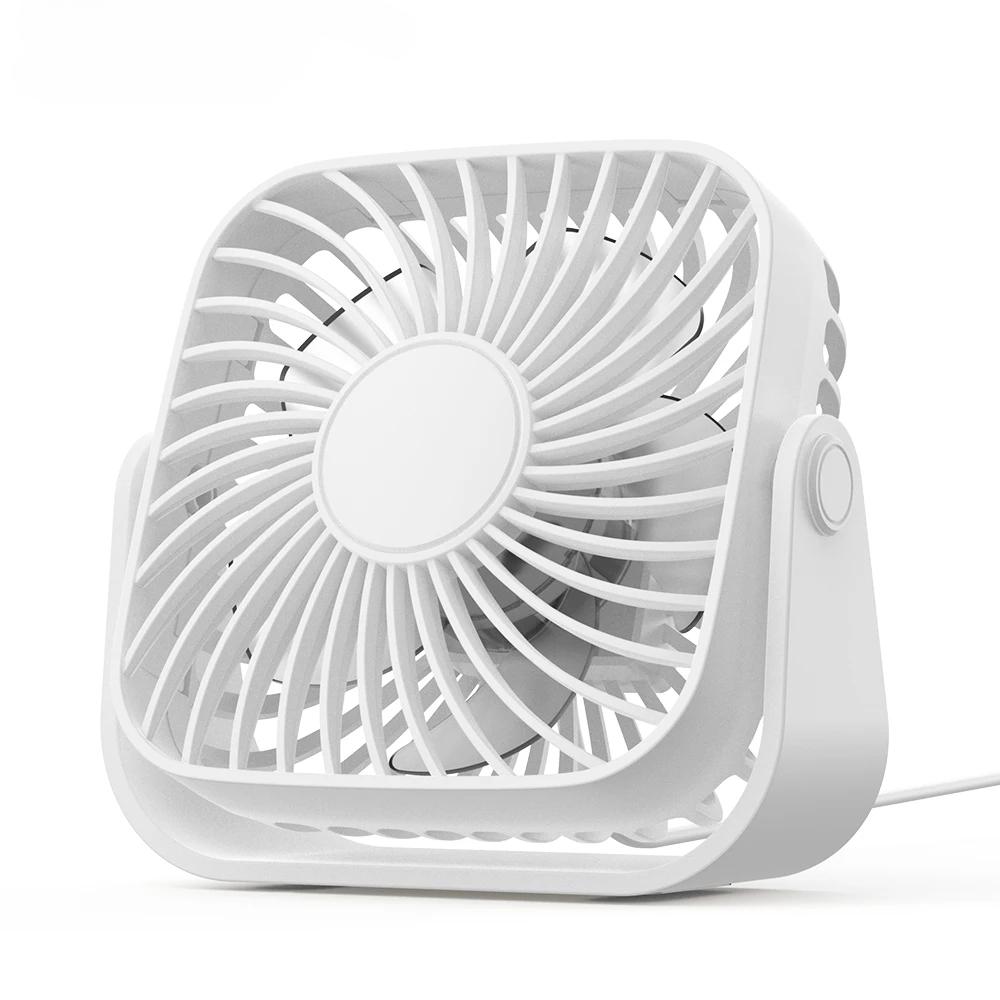 USB Mini Desk Fan,3 Speeds Quiet Portable Desktop Table Fan,360° Adjustment Personal Small Fan for Bedroom Home Office